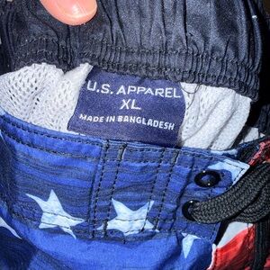 U.S. Apparel Blue Swim Trunks for Men